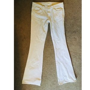 White Bell Bottom Flare Jeans 7 For All Mankind